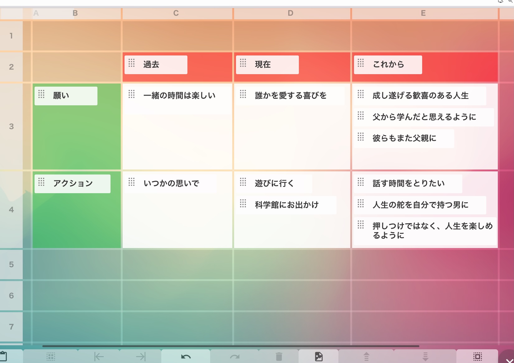 マインドプットノートの画面4